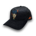 Black Swing Hard vintage golf hat with embroidered golf ball design