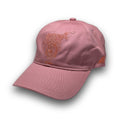 Pink Swing Hard tonal dad hat with tonal embroidered design