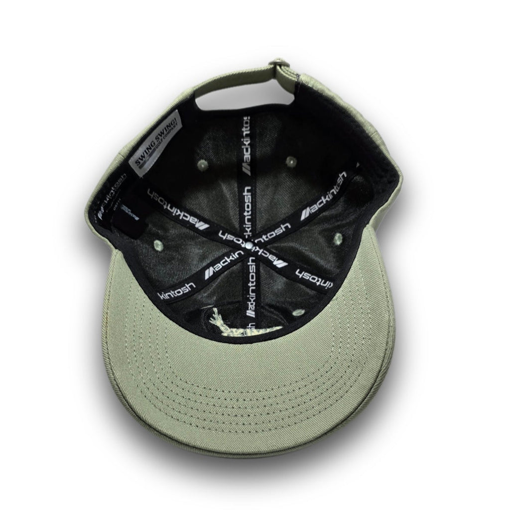 Interior view of pistachio Swing Hard tonal dad hat